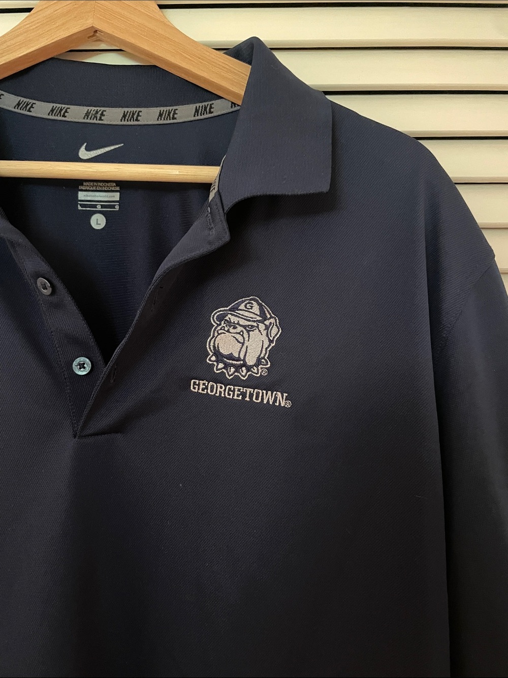 Nike Navy Georgetown Bulldogs Dri-FIT Polo